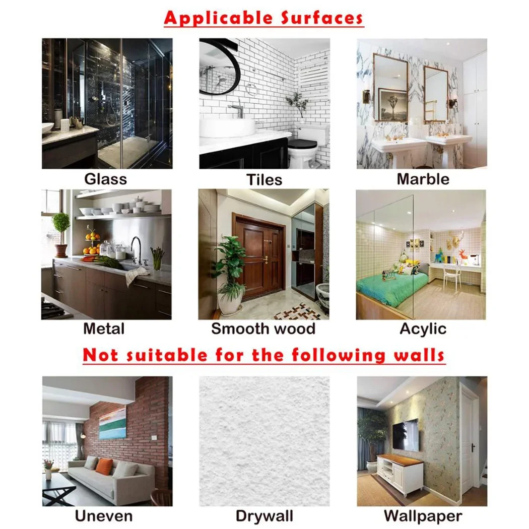 1pc Transparent Strong Sticky Wall Hanging Nail-free Hook Kitchen Bathroom PVC+Stainless Steel Multi-Purpose Hooks Home Storage - Image 6