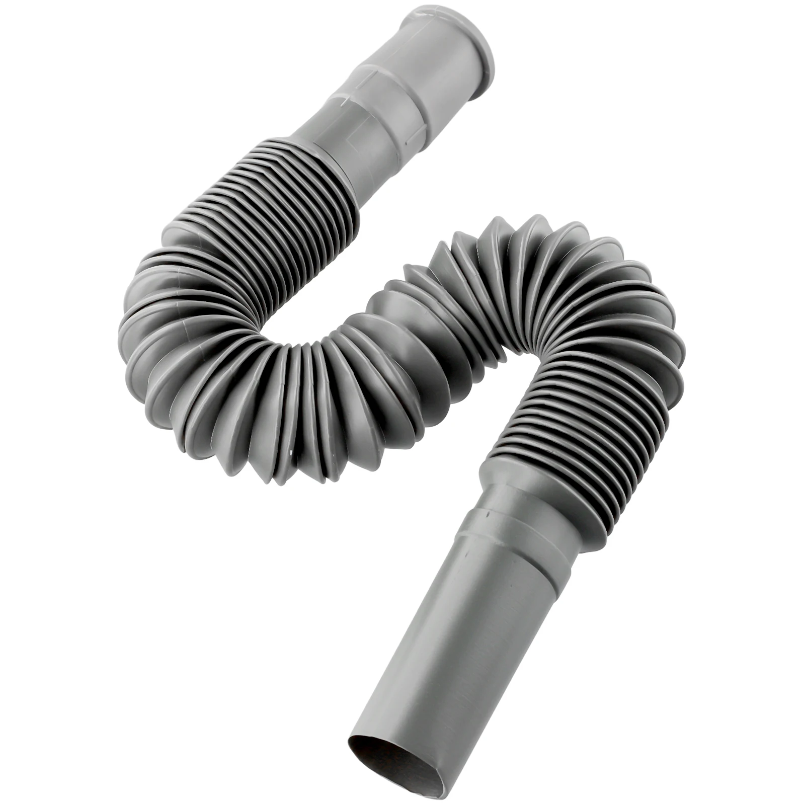 Drain Hose Hose Pipe 1Pcs Accessories Basin Extension Flexible Gray Home Kitchen Plastic Sink Strainer Water Drain