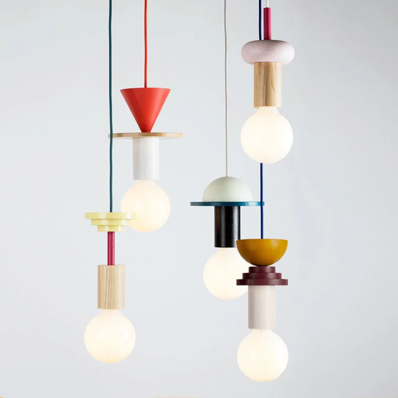 Nordic Lamp Wood LED Pendant Lights Kitchen Home Decor Hanglamp Restaurant Ceiling Chandelier Luminaire Bedroom Light Fixture - Image 5